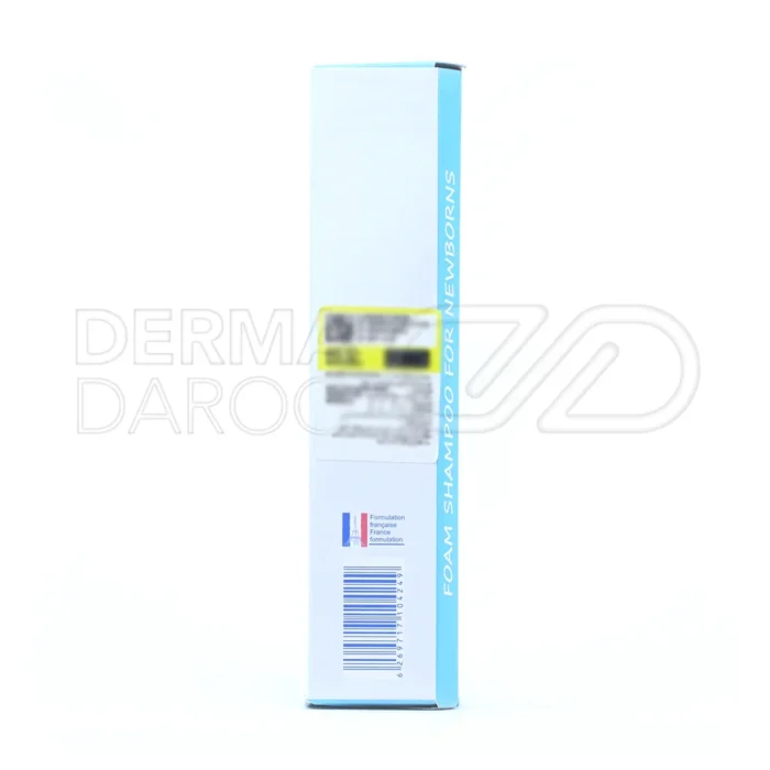 شامپو فوم نوزادان بیبی اسکین، مناسب از بدو تولد، ضد شوره و التهاب، با کف ملایم، بدون سولفات و صابون.