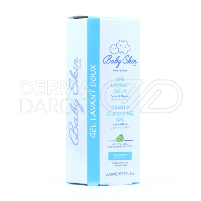 ژل شستشوی مو و بدن کودک، حاوی گلیسیرین و عصاره بابونه، ضدالتهاب، بدون الکل و پارابن، مناسب استفاده روزانه.