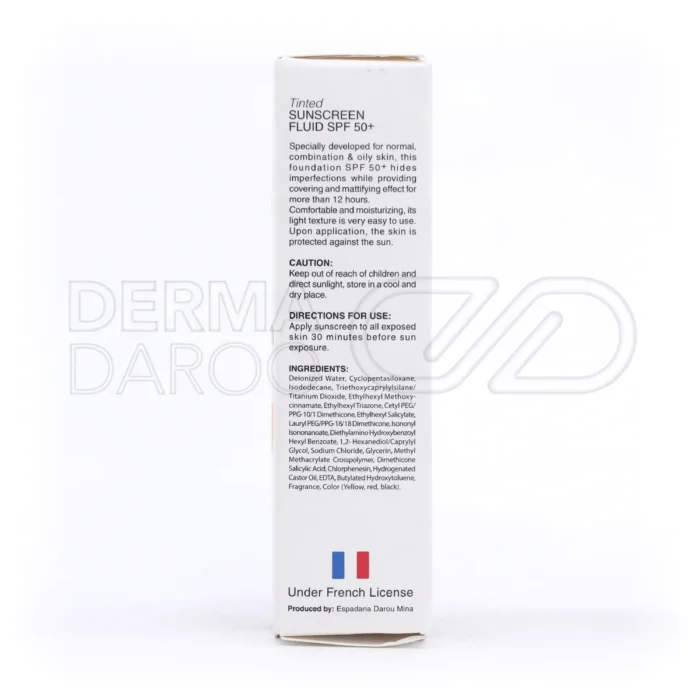 ضد آفتاب SPF50+ بیزانس، با کاپریل گلیکول و BHT، کاور کامل تتو و لک، بدون براقی، ضد لک آفتاب، سبک و غیرچرب.