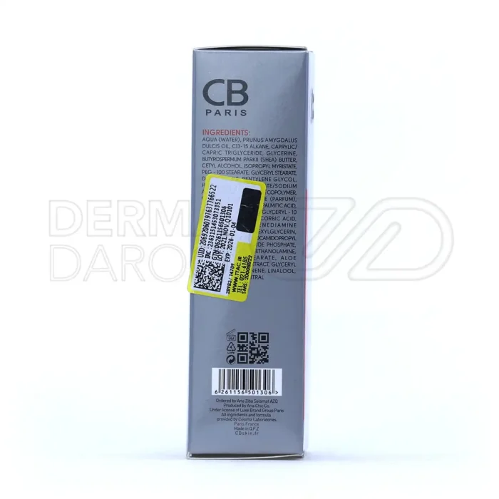 کرم روشن کننده صورت سی بی پاریس حاوی ویتامین C حجم ۳۰ میلی لیتر