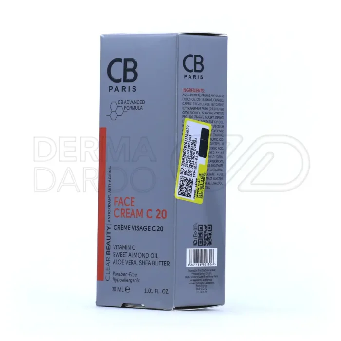 کرم روشن کننده صورت سی بی پاریس حاوی ویتامین C حجم ۳۰ میلی لیتر