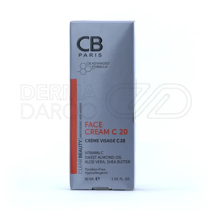 کرم روشن کننده صورت سی بی پاریس حاوی ویتامین C حجم ۳۰ میلی لیتر