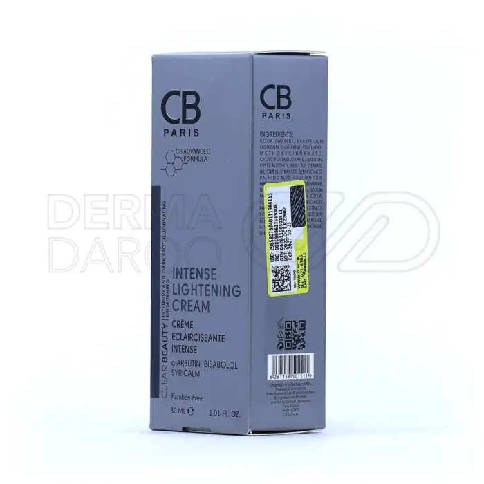 کرم ضد لک و روشن کننده قوی صورت سی بی پاریس حاوی کوجیک اسید 30 میلی لیتر