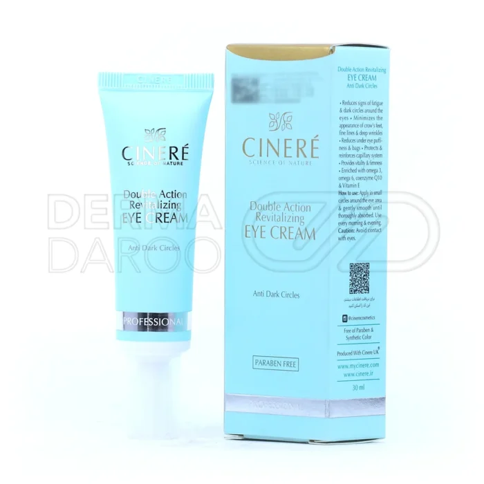 کرم دور چشم کاندید، با کوآنزیم Q10 و ویتامین E، در بسته‌بندی تیوپی، ضد چروک و سیاهی دور چشم، تقویت‌کننده پوست.