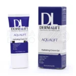 کرم ژل آبرسان آکوالیفت با بسته‌بندی شیک و بهداشتی، حاوی مرطوب‌کننده‌های قوی، آنتی‌اکسیدان و عصاره‌های گیاهی برای آبرسانی عمیق پوست.