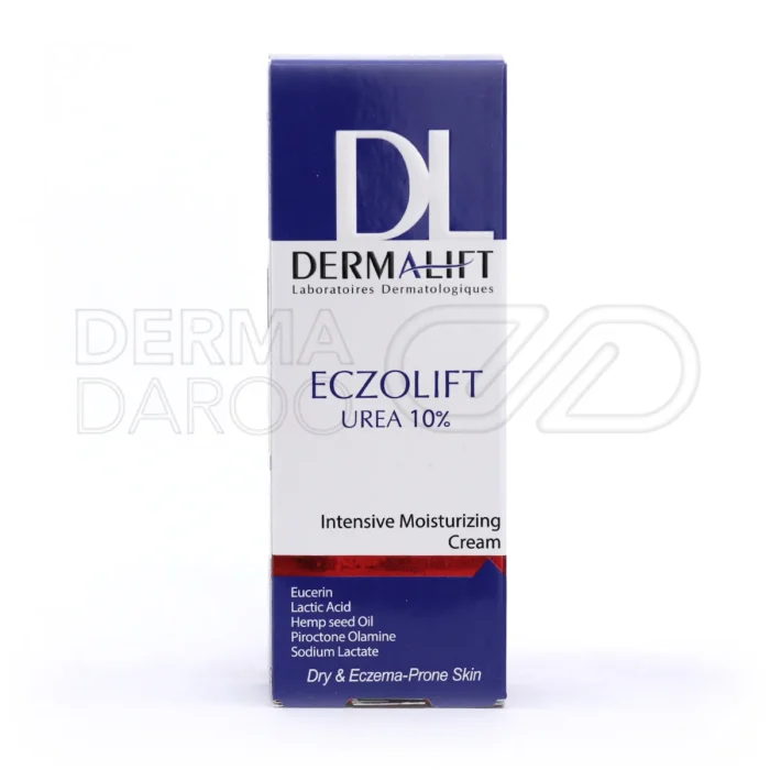 کرم مرطوب‌کننده اوره درمالیفت، با روغن زیتون و بابونه، ضد پوسته‌ریزی، آبرسان عمیق، مناسب پوست خشک، فاقد رنگ و پارابن.