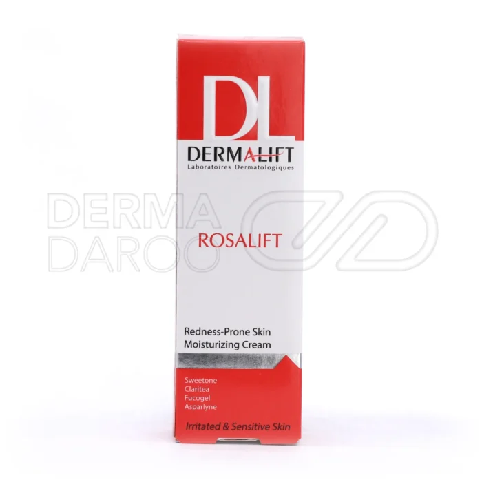 کرم درمالیفت رزالیفت، با اولیوگلیسرایدز و پلی‌آکریلامید، تسکین التهاب پوست، رفع قرمزی، فاقد ترکیبات استروئیدی، حفظ طراوت پوست.
