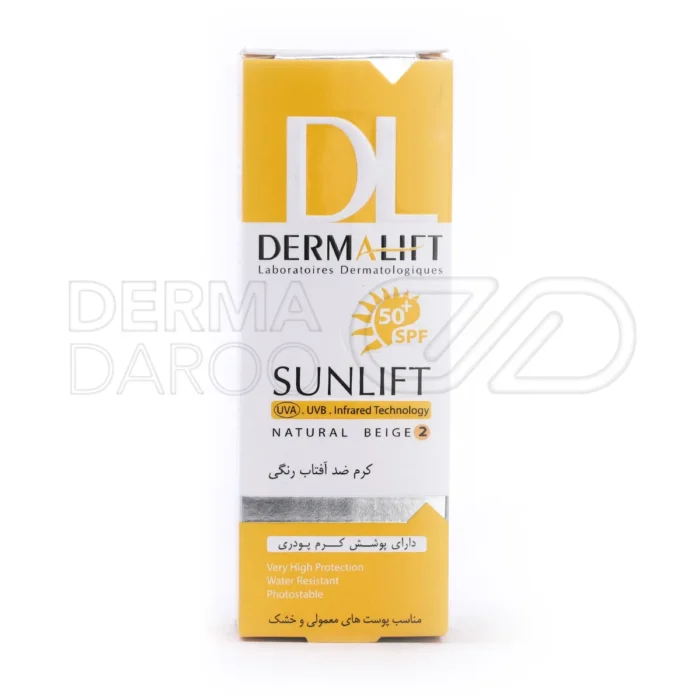 ضدآفتاب رنگی درمالیفت با اوره و اسکوآلن، پوست خشک را مرطوب کرده و از پیری زودرس و آکنه جلوگیری می‌کند