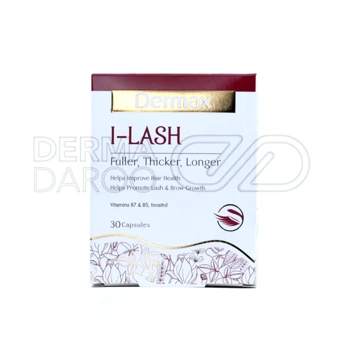 بسته‌بندی کپسول آی‌لش Dermex با ترکیبات مغذی جهت حفظ زیبایی طبیعی مژه و ابرو
