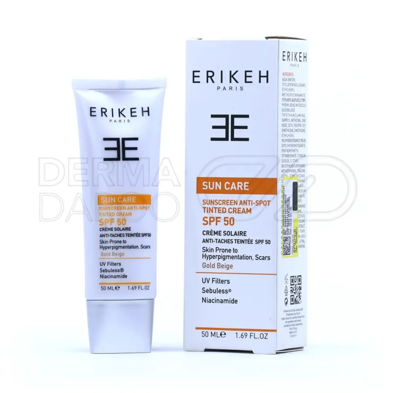 کرم ضد آفتاب و ضد لک SPF 50 اریکه ۵۰ میلی لیتر