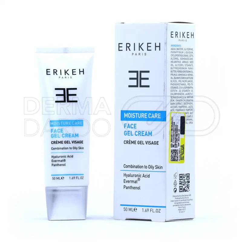 ژل کرم مرطوب کننده اریکه مناسب پوست چرب و مختلط ۵۰ میلی لیتر