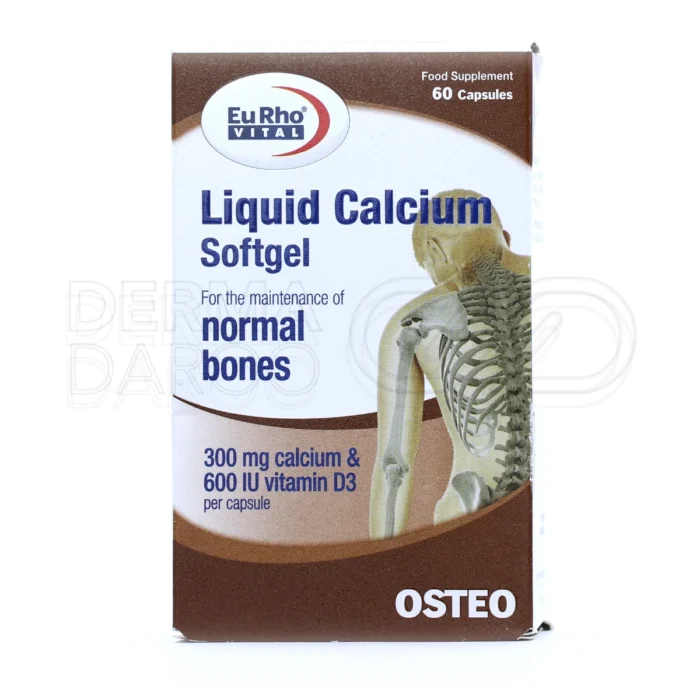 سافت ژل کلسیم یوروویتال، فاقد عارضه، بهبود سلامت استخوان و دندان.