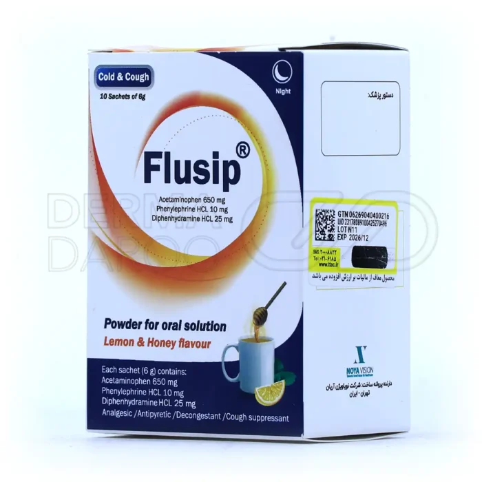 پودر کلد و فلو فلوسیپ با طعم لیمو و عسل ۱۰ ساشه