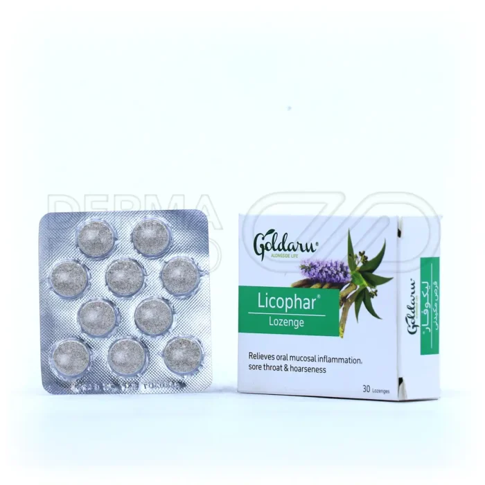 قرص مکیدنی لیکوفار گل دارو ۳۰ عددی