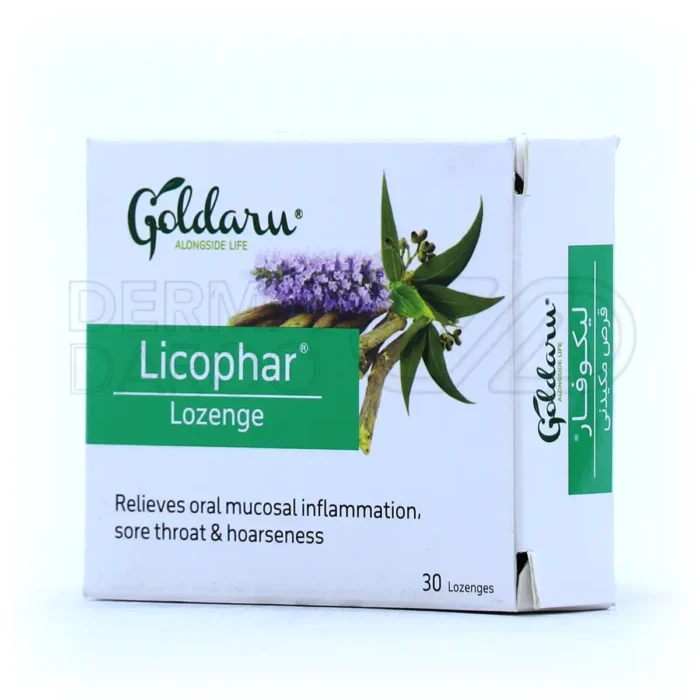 قرص مکیدنی لیکوفار گل دارو ۳۰ عددی