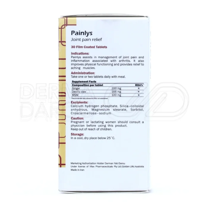 قرص پین لیز گلدن لایف تسکین دهنده دردهای مفصلی - تصویر 5