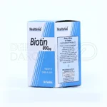 قرص بیوتین هلث اید جهت حفظ سلامت مو و ناخن، مخصوص افراد بالای ۱۲ سال
