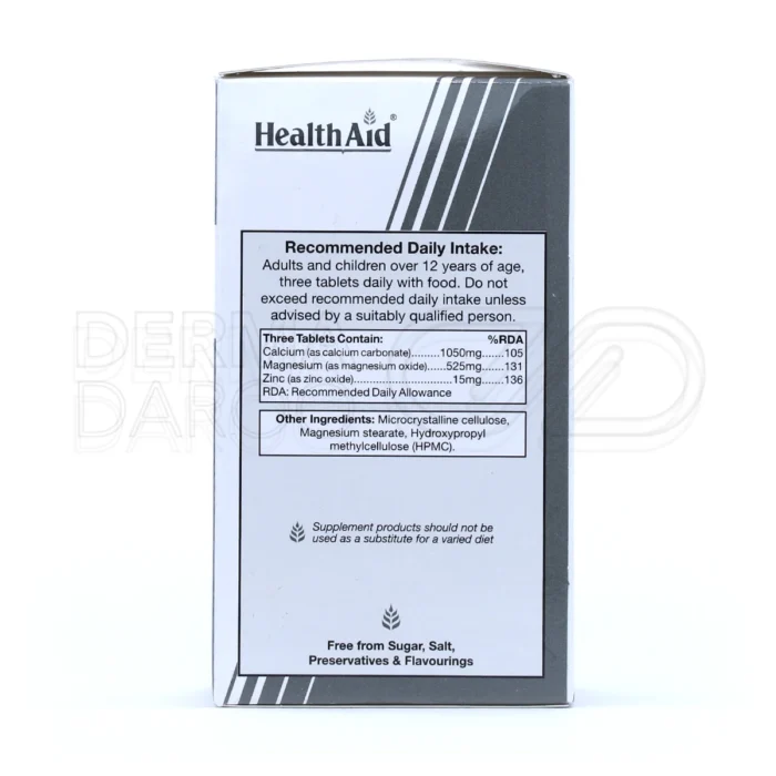 قرص کلمگزینک هلث اید مناسب جلوگیری از پوکی استخوان و کمک به جذب ویتامین C و فسفر