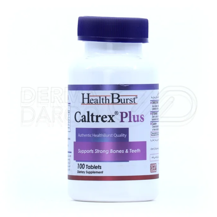 قرص کلترکس پلاس هلث برست، بسته‌بندی مقاوم، مکمل کلسیم و ویتامین D۳، تقویت استخوان و مفاصل.