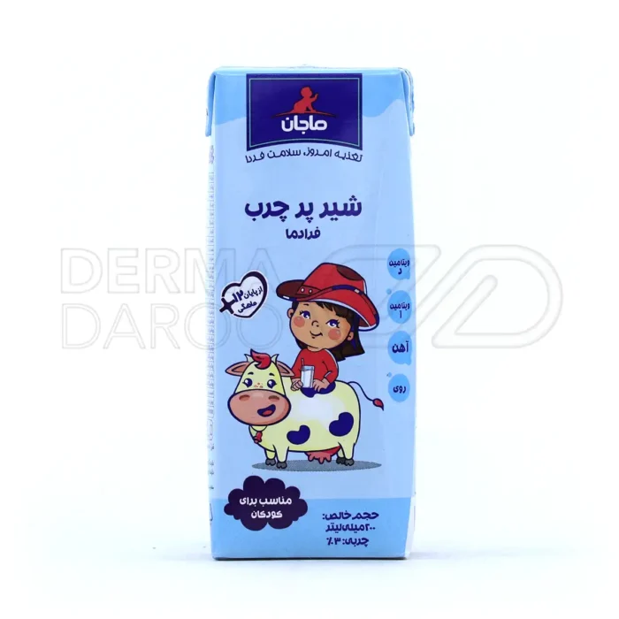 شیر پر چرب ماجان کاله مناسب کودکان بالای یک سال ۲۰۰ میلی لیتر