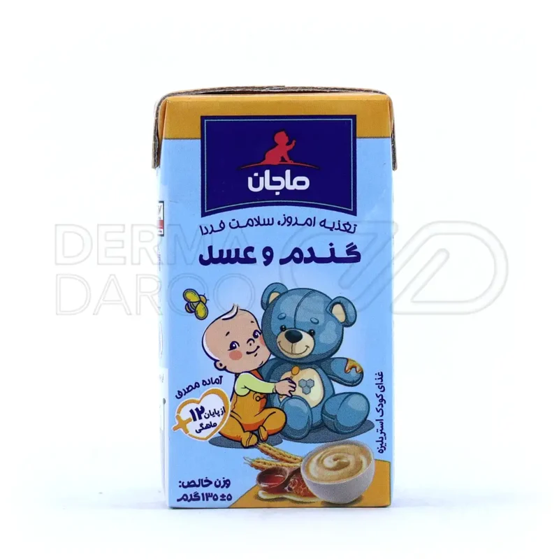 فرنی گندم و عسل ماجان کاله مخصوص کودکان ۱ سال به بالا ۱۳۵ گرم