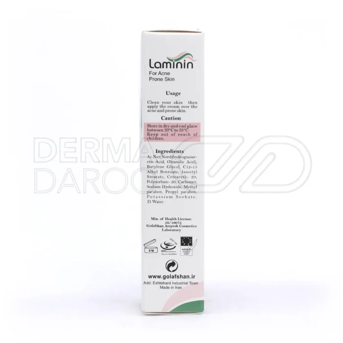 کرم ضد جوش اکنت لامینین مناسب پوست مستعد آکنه ۳۰ میلی لیتر
