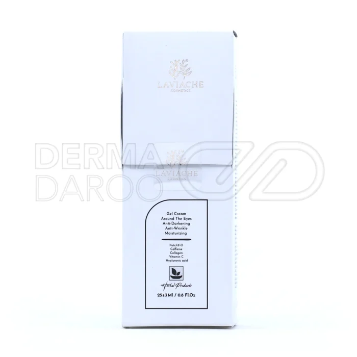 کرم ژل لاویاچه، با عصاره خیار و ویتامین C، کاهش پف و تیرگی، آبرسان، سفت‌کننده پوست حساس دور چشم.