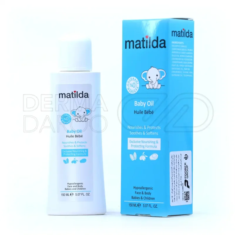 روغن مرطوب کننده و نرم کننده پوست کودک ماتیلدا ۱۵۰ میلی لیتر