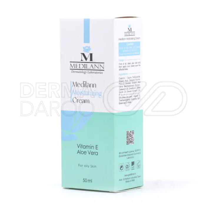 کرم مرطوب کننده پوست چرب مدیلن ۵۰ میلی لیتر