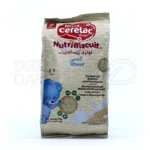 سرلاک نوتری بیسکوییت گندمی نستله مناسب کودکان از پایان ۱۲ ماهگی ۸۰ گرم