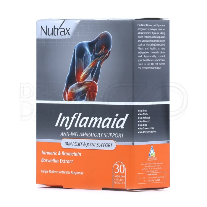 اینفلامید نوتراکس، فاقد گلوتن، کاهش تورم و تسریع ترمیم زخم.