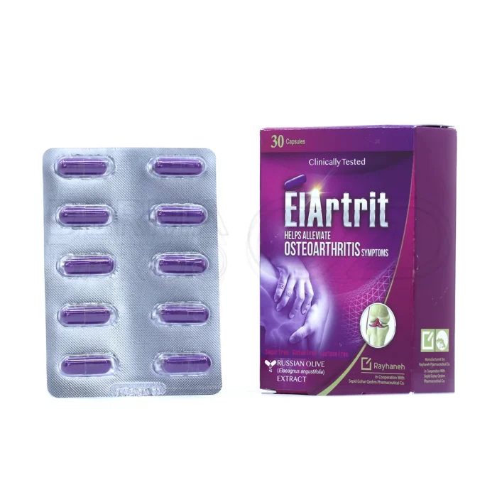 rayhaneh-elartrit-30-caps (1) کپسول الارتریت، بستهبندی مقاوم، مکمل گیاهی سنجد، کاهش درد آرتروز و التهاب مفاصل.