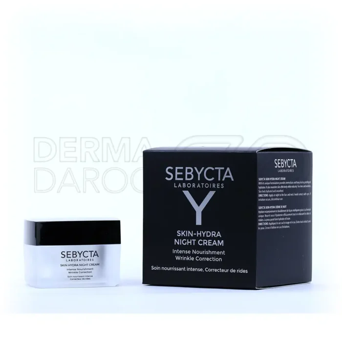 sebycta-skin-hydra-night-cream-50-ml-00 کرم شب مرطوب کننده مناسب انواع پوست سبیکتا ۵۰ میلی لیتر - جعبه بسته بندی و محفظه کرم