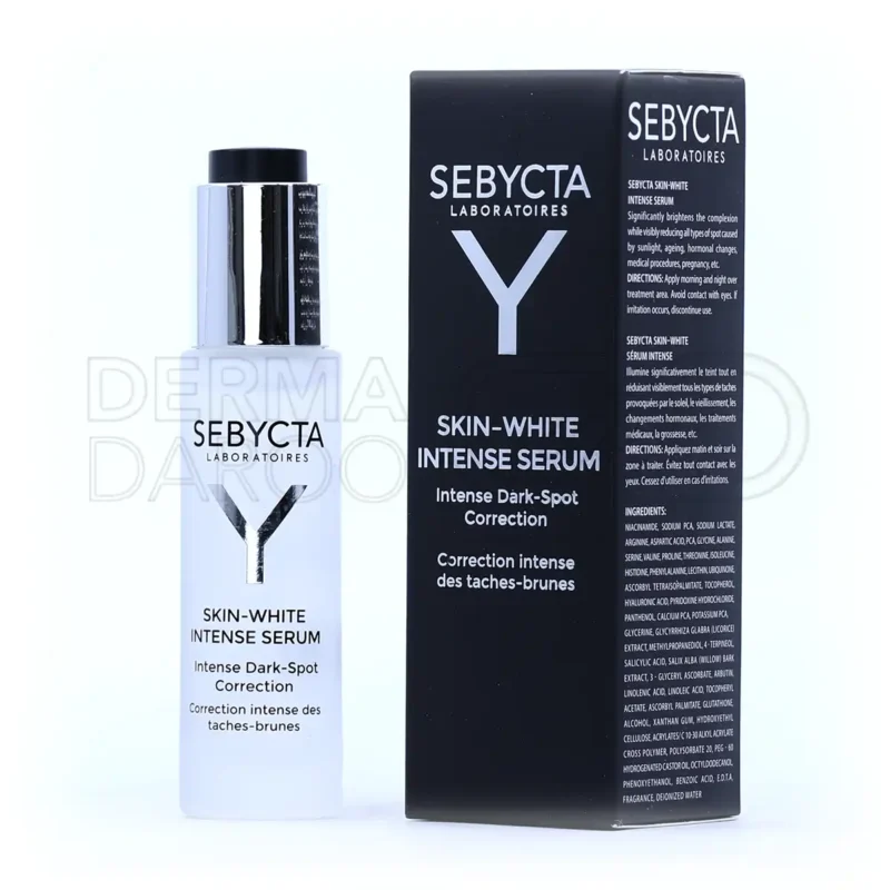 سرم بهبود دهنده لک صورت سبیکتا ۳۰ میلی لیتر - نمای بسته بندی و محتویات جعبه