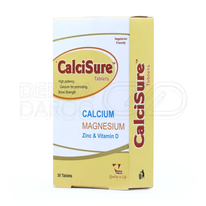 قرص کلسی شور، حاوی ویتامین D۳ و روی، سلامت دندان و سیستم عضلانی.