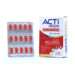 قرص اکتی آیرون لیبرتی سوئیس با آهن، ویتامین‌ها و چای سبز برای افزایش انرژی و چربی‌سوزی همراه با بسته‌بندی بهداشتی