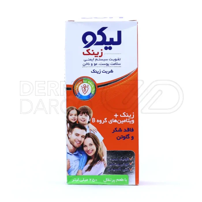 شربت لیکو زینک ابیان فارمد ۲۵۰ میلی لیتر