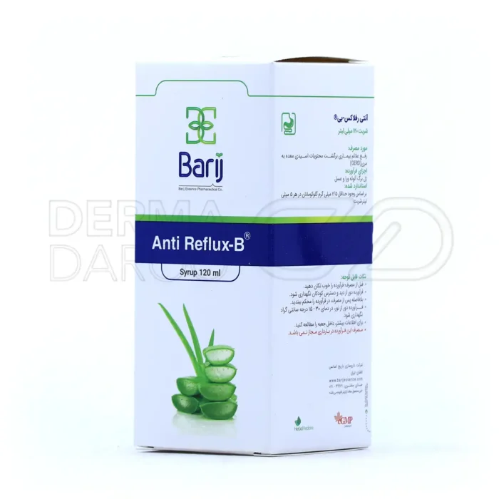 شربت آنتی رفلاکس بی باریج اسانس ۱۲۰ میلی لیتر