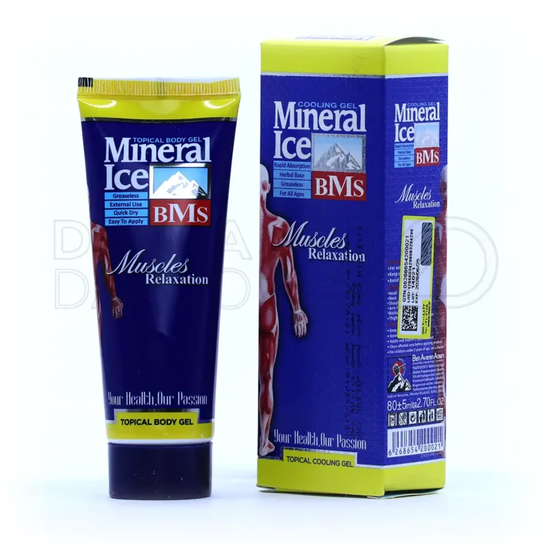 ژل خنک کننده بدن مینرال آیس بی ام اس 80 میلی لیتر