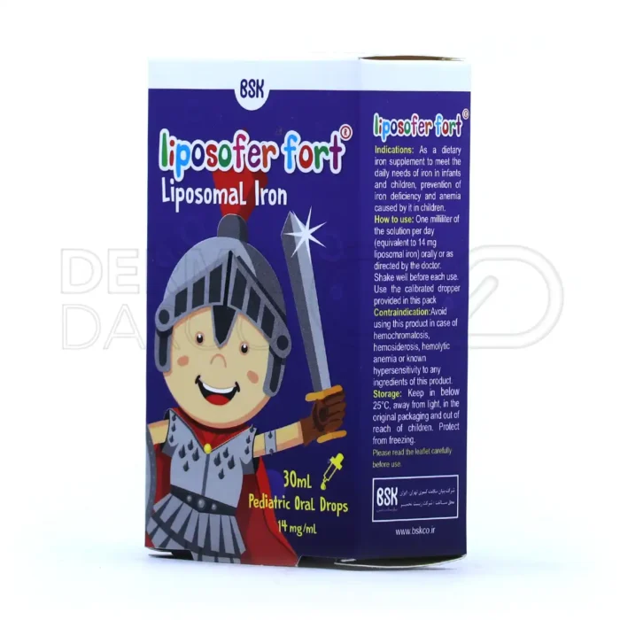 قطره آهن لیپوزوفر فورت بی اس کی 30 میلی لیتر