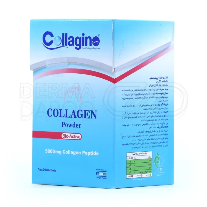 کلاژن کلاژینو، بدون چربی، افزایش استحکام ناخن و پوست.