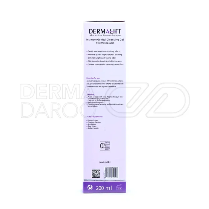 ژل شستشوی بهداشتی بانوان یائسه درمالیفت 200 میلی لیتر