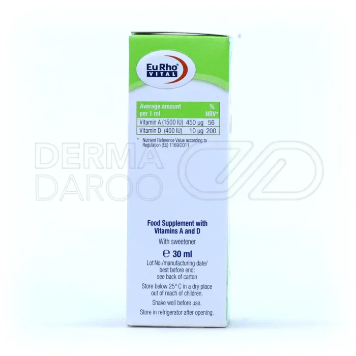 قطره خوراکی آ+د یوروویتال 30 میلی لیتر - تصویر 6