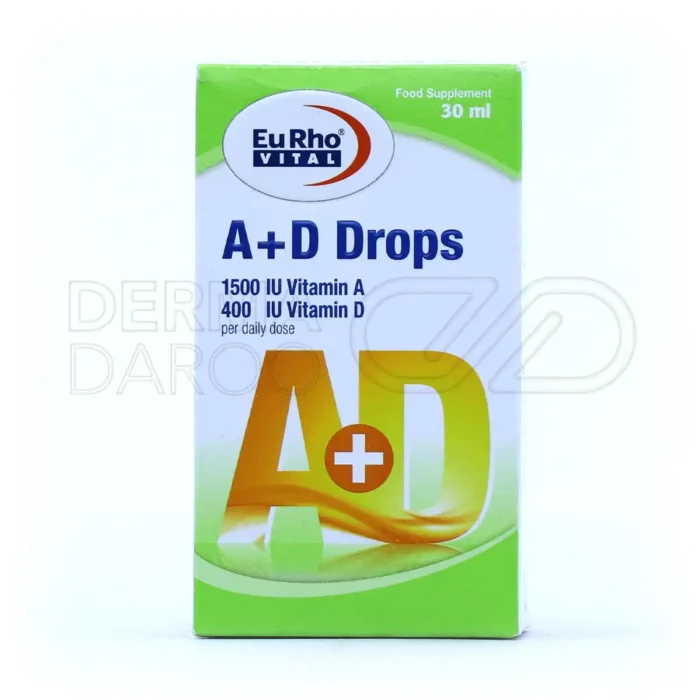 قطره خوراکی آ+د یوروویتال 30 میلی لیتر
