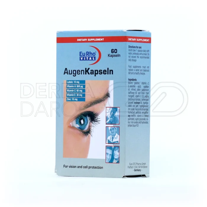 کپسول تقویت‌کننده بینایی اوژن یوروویتال با خاصیت آنتی‌اکسیدانی و محافظت از چشم در برابر پیری