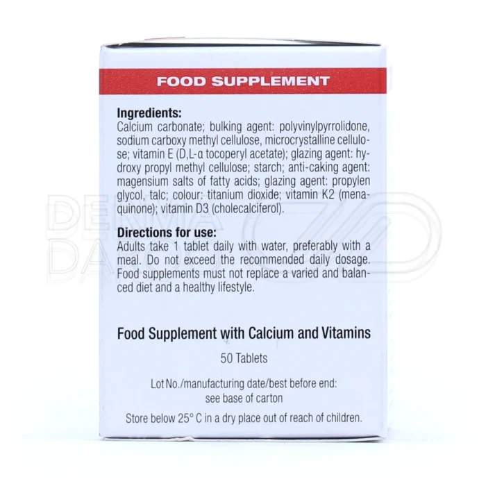 مکمل کلسیم یوروویتال، با ویتامین K، تقویت سیستم عضلانی و اسکلتی.