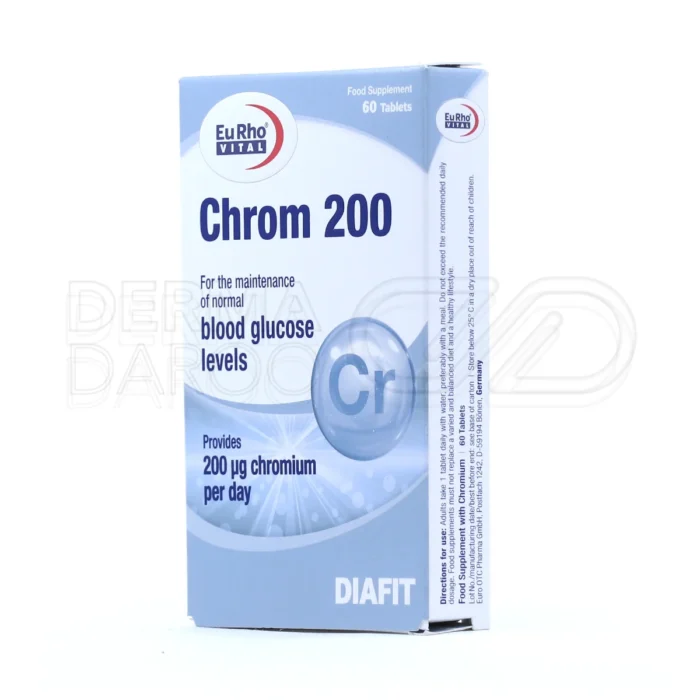 مکمل کروم ۲۰۰ میکروگرم یوروویتال؛ مناسب برای کنترل وزن و قند خون