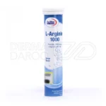 قرص جوشان ال آرژنین یوروویتال در بسته‌بندی بهداشتی، با طعم پرتقال، حاوی 1000 میلی‌گرم ال آرژنین برای عضله‌سازی