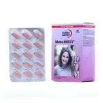 بسته‌بندی قرص منو اورت یوروویتال مخصوص بانوان یائسه با ترکیبات کلسیم، ویتامین D3 و سویا برای تقویت سلامت استخوان