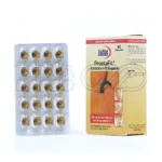 نمای نزدیک بسته‌بندی کپسول پروستافیت یوروویتال حاوی روغن دانه کدو و ویتامین E برای حمایت از سلامت پروستات و عملکرد طبیعی مثانه